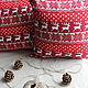 Новогодняя декоративная подушка `Скандинавия`