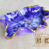 Посуда handmade. Livemaster - original item Candy bowl, fruit bowl, vase, dish on legs made of epoxy resin.. Handmade.