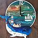 Order Watch ' Sky, sea, clouds'. Klukva ( decoupage). Livemaster. . Watch Фото №3