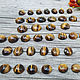 Cabochons tiger's eye, Cabochons, Moscow,  Фото №1