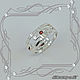 Ring 'BVLGARI' 925 silver, natural pomegranates, Rings, St. Petersburg,  Фото №1
