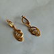 Earrings 'LACE' gold-plated bronze, Earrings, Ekaterinburg,  Фото №1
