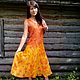 Felted dress 'Flame', Klimkin Galina. Dresses. Galina Klimkina (gala-klim). Online shopping on My Livemaster.  Фото №2