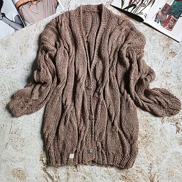 Одежда ручной работы. Ярмарка Мастеров - ручная работа Вязаный КАРДИГАН. Handmade.