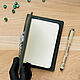A6 'Dawn' leather notebook'. emerald. Notebooks. WoobbyArt. Online shopping on My Livemaster.  Фото №2