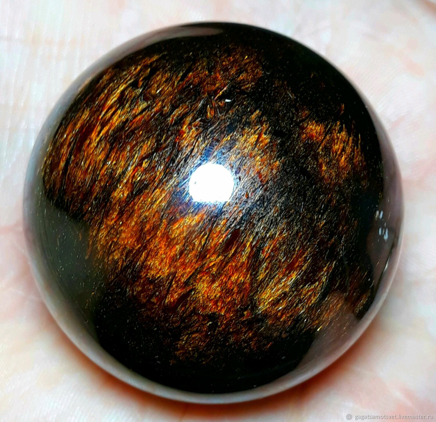 Astrophyllite (balls, d43 mm) Khibiny.Marchenko Peak, Kola Peninsula. RUSSIA, Minerals, St. Petersburg,  Фото №1