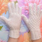 Аксессуары handmade. Livemaster - original item Gloves feather laced 