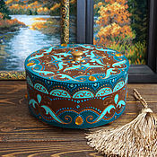 Декоративная деревянная тарелка "Гранат"