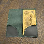 Канцелярские товары handmade. Livemaster - original item A check counter, a check book made of leather. Handmade.