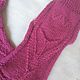 Order Wool socks - cranberry. Yuliya knitting. Livemaster. . Socks Фото №3
