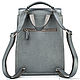 Order Womens leather backpack 'Assol' (silver). Russian leather Guild. Livemaster. . Backpacks Фото №3