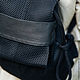 Рюкзак из сетки 3D, чёрный. Рюкзаки. Polina Benefit. Интернет-магазин Ярмарка Мастеров.  Фото №2