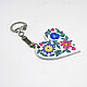Heart-shaped key rings with flowers. Key chain. Angel Art&Design. My Livemaster. Фото №6