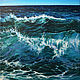 Море картина маслом на холсте - "Море волна", Картины, Минск,  Фото №1