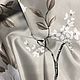 Curtains Blackout Tulle companion 'Steel gray flowers'Height 310 cm, Curtains, Mozhaisk,  Фото №1