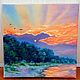 'Melted sunset gold ' oil.canvas, Pictures, Moscow,  Фото №1