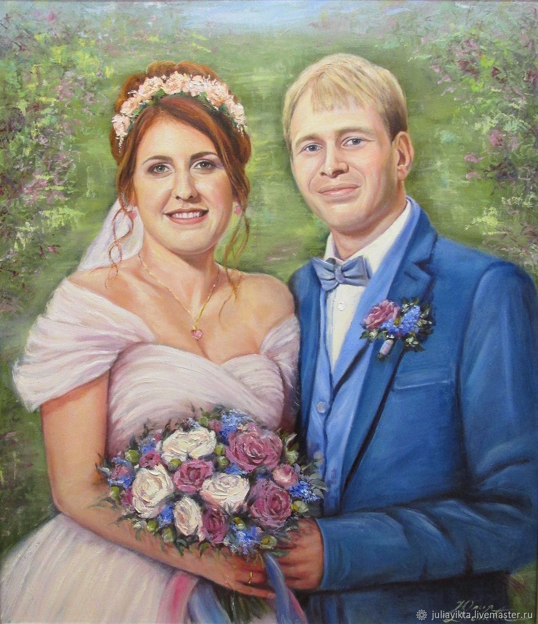 Свадебный портрет маслом