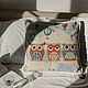 Pillow filled with cedar shavings 'Owls' PD9, Pillow, Novokuznetsk,  Фото №1