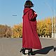 Order  Women's Knitted Long Wine Cardigan. CUTE-KNIT by Nata Onipchenko. Livemaster. . Cardigans Фото №3