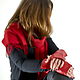 Red leather mitts with zipper, winter fashion, gifts for girls. Mitts. LoraLeather. Online shopping on My Livemaster.  Фото №2