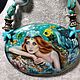  Pendant with a lacquer miniature of the Little Mermaid. Pendant. Olesy Losygina. Online shopping on My Livemaster.  Фото №2