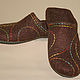 Order Men's felted Slippers Color geometry-1. MMwool (marinamol). Livemaster. . Slippers Фото №3