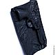 Order 3D Clutch bag genuine leather 'Black revolver'. newandw. Livemaster. . Clutches Фото №3