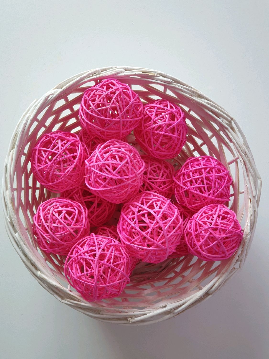 декоративные шары для интерьера из ротанга