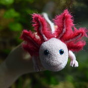 Куклы и игрушки handmade. Livemaster - original item felt toy: The axolotl. Handmade.