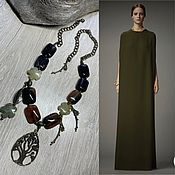 Украшения handmade. Livemaster - original item Walnut Grove necklace with agate. Handmade.