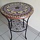 Mesa de mosaico de la encimera 'gemma'. Tables. Marjana. Ярмарка Мастеров.  Фото №4