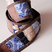 Аксессуары handmade. Livemaster - original item Women`s linen belt. Patchwork belt.. Handmade.