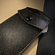 Держатель ID-карты из натуральной кожи ручной работы. Визитницы. WINGS leather - Аксессуары из кожи. Ярмарка Мастеров.  Фото №4