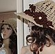 Hat-a hat with a wide visor of jute, Hats1, Kaluga,  Фото №1
