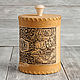Order Birch bark box, storage jar flour 'Blacksmiths' 14h18 cm. BirchStyle. Livemaster. . Ware in the Russian style Фото №3