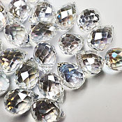 Материалы для творчества handmade. Livemaster - original item Beads Drops 10/8mm Transparent Rainbow 1 piece Briolettes. Handmade.