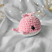 Куклы и игрушки handmade. Livemaster - original item Knitted pink whale. Handmade.