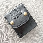 Сумки и аксессуары handmade. Livemaster - original item Wallets: Black men`s wallet made of genuine leather.. Handmade.