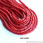Материалы для творчества handmade. Livemaster - original item Coral,red, tube    (No№124). Handmade.