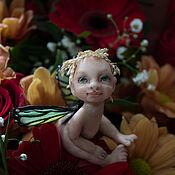 Куклы и игрушки handmade. Livemaster - original item Baby fairy, a miniature fairy garden figurine. Handmade.