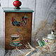 Box Of coffee in a turquoise Cup . Box decoupage. Storage Box. Happy House. Online shopping on My Livemaster.  Фото №2