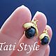 Серьги-пусеты с черным жемчугом ,,LADYBUG,,. Серьги-пусеты. Tati Style. Ярмарка Мастеров.  Фото №10