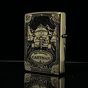 Zippo Armor lighter with White Sea Channel engraving