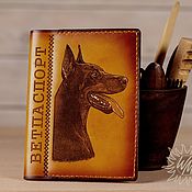 Сумки и аксессуары handmade. Livemaster - original item Cover veterinary certificate. Handmade.
