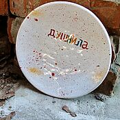 Plates with your inscription. custom. Plates with painted. The shower 