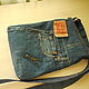 Джинсовая мужская сумка, Мужская сумка, Дубна,  Фото №1