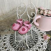 Куклы и игрушки handmade. Livemaster - original item Shoes for Blythe (color -marshmallow pink) Leather. Handmade.