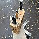 Подставка для ножей. Подставки. Магазин старых досок Greyboard (greyboard). Ярмарка Мастеров.  Фото №8