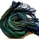 Women's scarf Green blue scarf silk scarf Batik stole to Buy a gift Batik Natasha Sorokina Blue-green stole Tippet silk scarf Beautiful Gift for women Gift for mom Crinkled scarf
