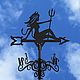 Weather vane on the roof ' Witch with a trident', Vane, Ivanovo,  Фото №1